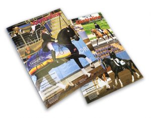 Custom Catalogue Book Printing Online, Saddle stitched,44pp A4 self cover booklet used as show program.